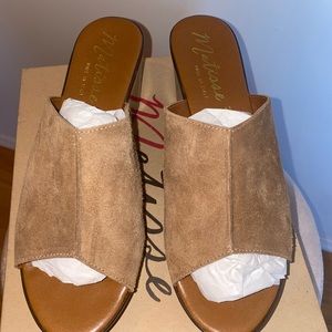 Italian Platform suede sandal